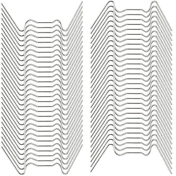 100 st rostfria växthusglasfönsterfästklämmor (med 50W trådklämmor för växthusglas och 50 Z överlappningsklämmor för växthusglas