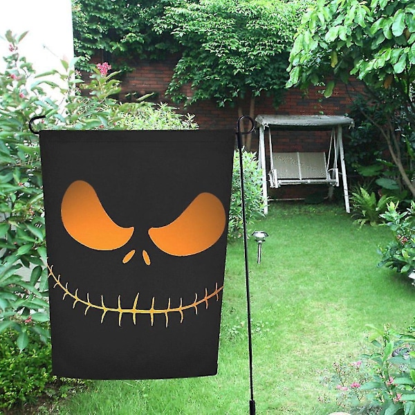 Halloween-kasvojen puutarhalippu Ulkoliputus 30x45 cm