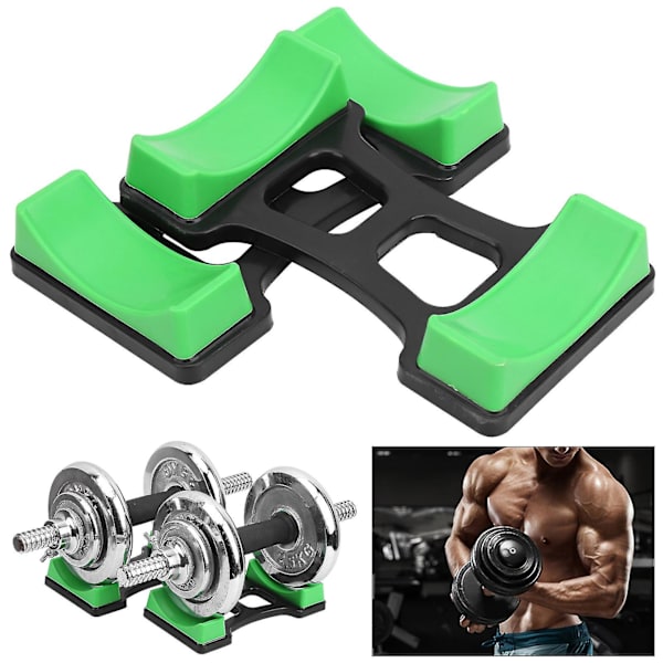 1 par hantelhållare matta förvaringsram stativ golvskydd hållare fitnessutrustning S