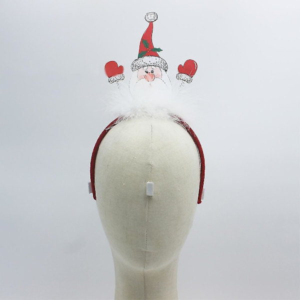 Julhuvudbonad Santa Jultomte Huvudband Julhårband