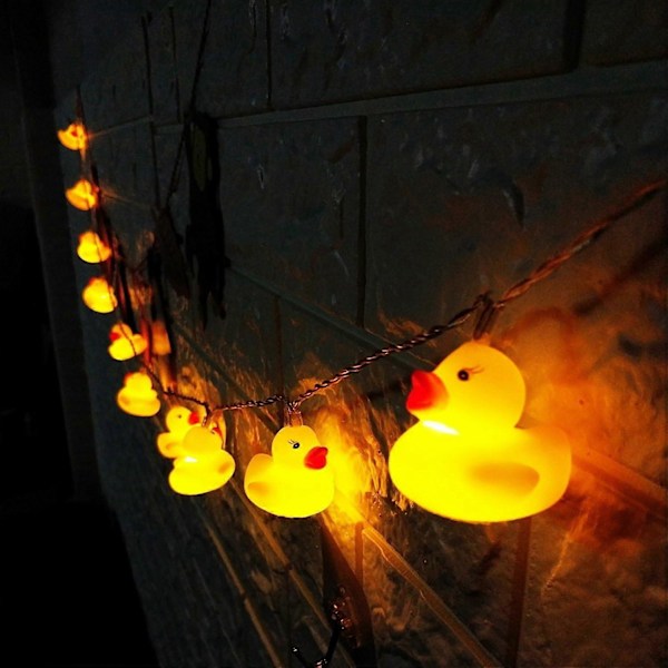 1,5 meter batteridriven söt djur anka form 10 LED ljusslinga ljusslinga för Halloween jul tacksägelse hemfest barn sovrum