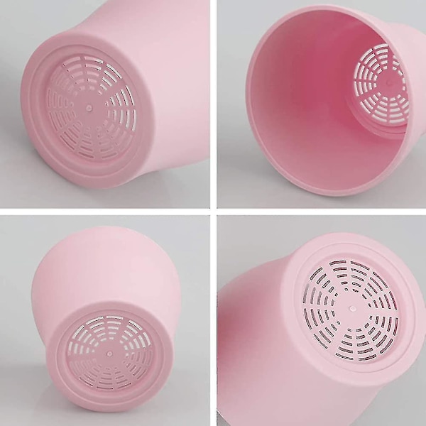8 st 4\" Rosa Små Växtkrukor Plastblomkrukor Inomhusväxtkrukor För Kontor