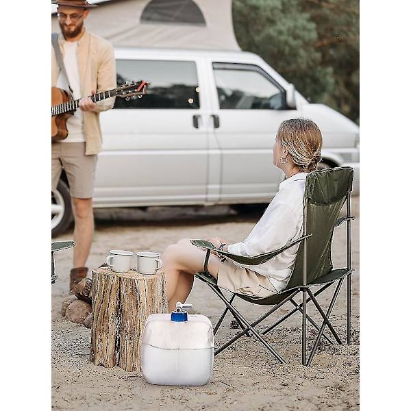 Vikbar Vattenbehållare Camping Picknick Vandring Kub Vattenförvaringskanna Väska (20L)