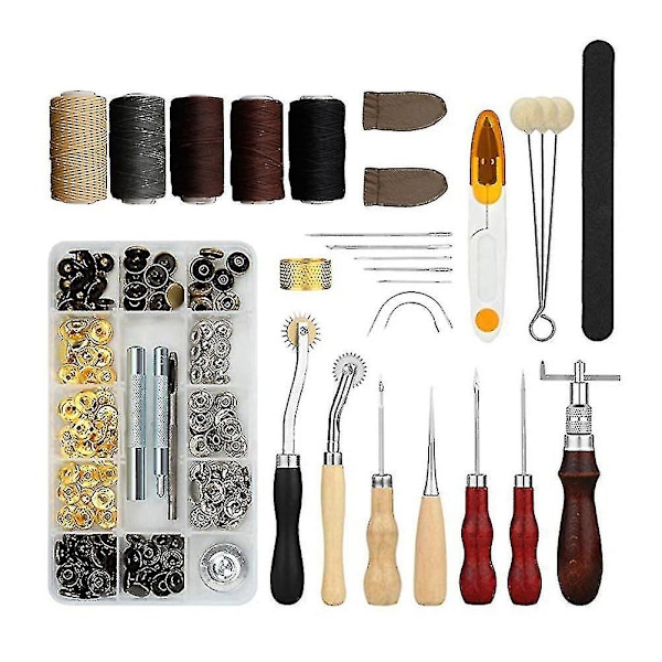 1 Set med Blandade Sybehör DIY Läderverktyg Handgjorda Hantverksverktyg
