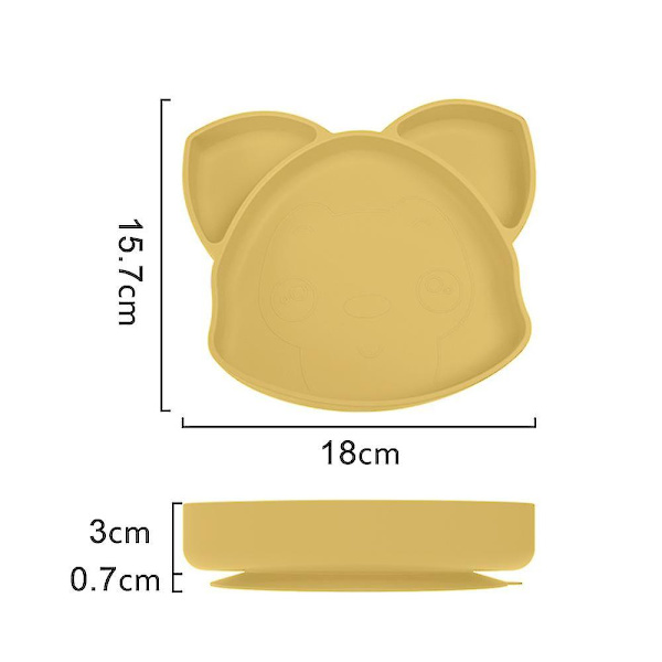 Silikon Baby Mat - Spill Proof Sticky Non Slip Stay Put Bricka - Perfekt för resor