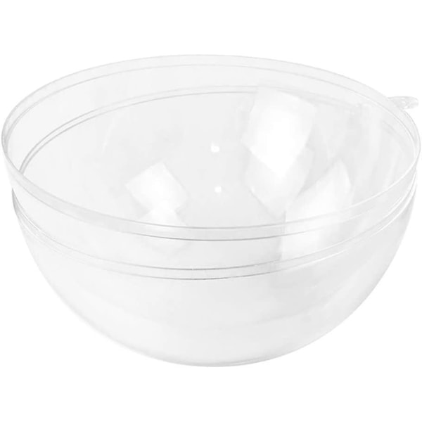 12-pack DIY Transparent Plastkulor för Fyllning, 3 Olika Storlekar, Transparent Badbombsform Set för Jul, Bröllop, Fest, Heminredning, 3 Tum