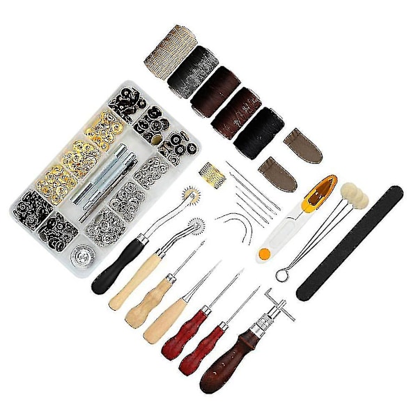1 Set med Blandade Sybehör DIY Läderverktyg Handgjorda Hantverksverktyg