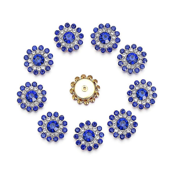 100 stk 14mm Bekledning Sy Rhinestone Glitrende Krystall Glass Stein Knapper Gave