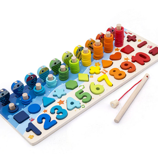Magnetiske fiskestenger for barn, puslespillutvikling, digitalt alfabet, sammensatte puslespill, byggeklosser, tidlig utdanning, matematikkspill, læringsboks