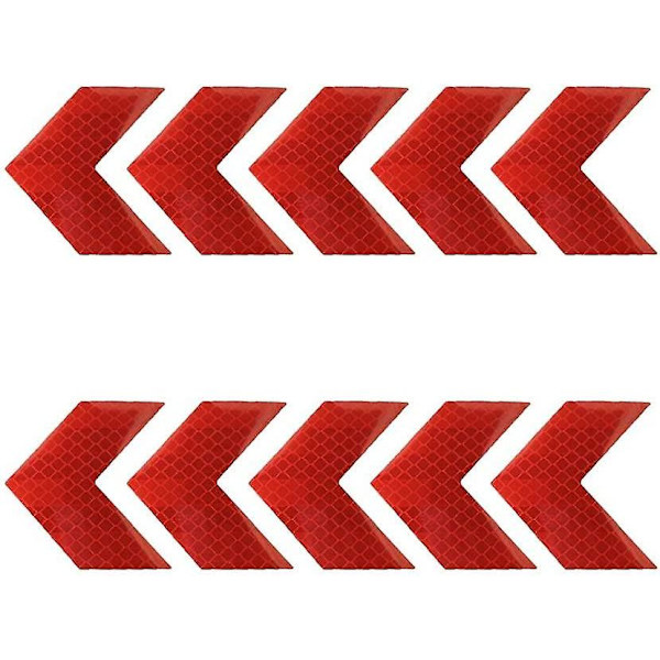 Advarsel Reflekterende Tape Pil Tape Bilklistermærke Sikkerhed Nat Synlighed Fare Bilklistermærke Pil Styling 10stk/Sæt