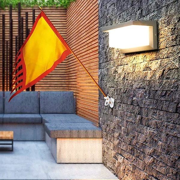 Flaggstångssats, justerbar flaggstång för bostäder med flaggstångsfäste