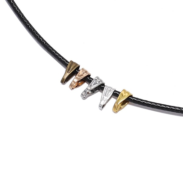 10 kpl/erä 1,5/2 mm nahkanyöri vahattu punottu naru säädettävä ketju hummerilukko kaulakoru riipus, 2,0 mm, sekoitetut värit