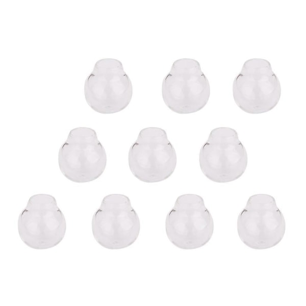 4x 10x Transparent BALL Flaska Hänge DIY Berlocker Önskeampuller Halsband DIY Smycken