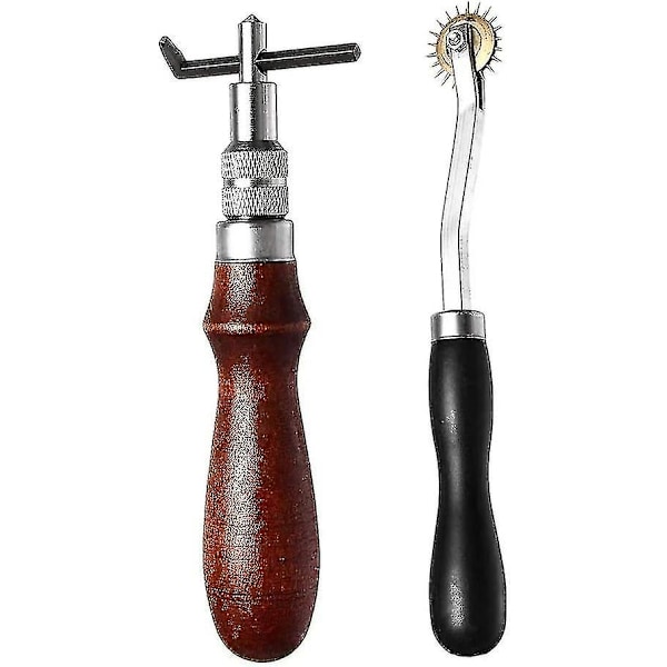 DIY Verktyg/Hårdvara 28-dels Läderhantverkssats för Handsömnad/Syning Präglingssats P
