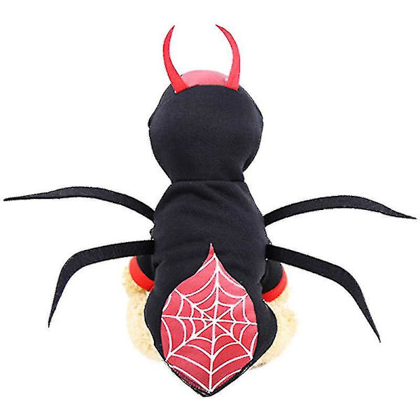 Husdjurskläder i tyg med snygg skalbaggedesign, cosplay-kostym, Halloween-kläder för valp, storlek XL