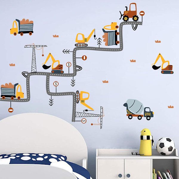 1 Set Söta Väggdekaler Cartoon PVC Hushållslim Tapet Poster för Barnkammare