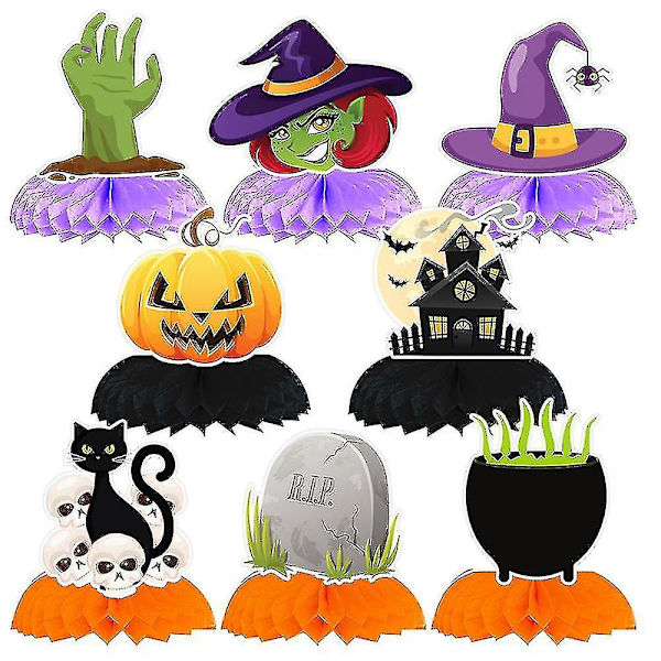 Papir Halloween-pynt, Klassiske Trick-or-treating Halloween-sett