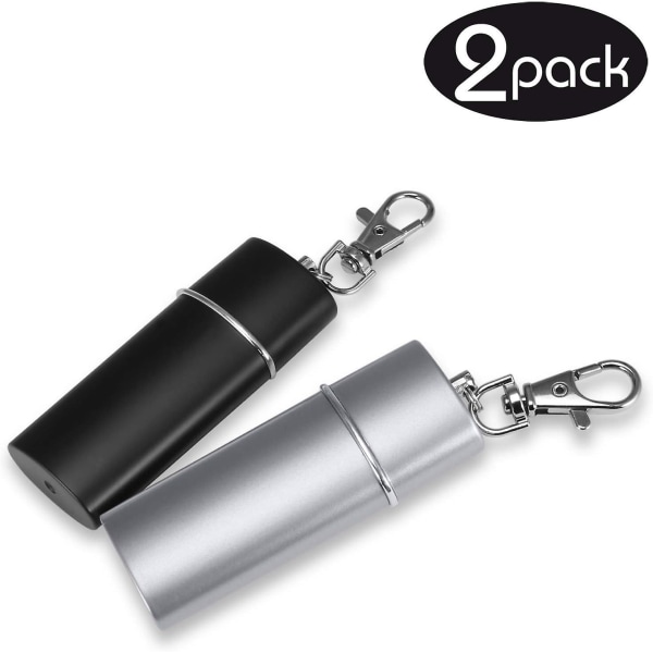 Deodorant lommeaskebeger - reiseaskebeger - reiseaskebeger - takeaway askebeger (svart + sølv 2 stk)