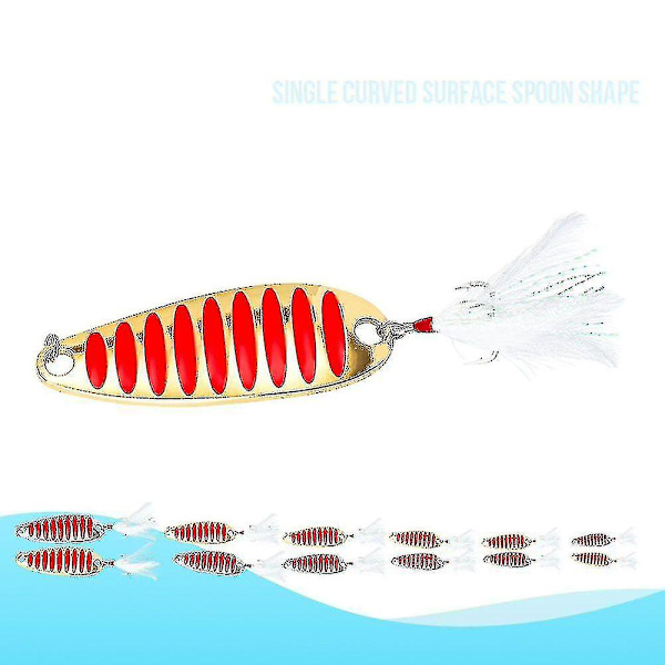 1 st Metall Ing Lures Sked / silver Bait Bait Paljetter Ing Tackle