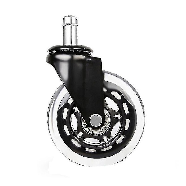 Kontorstolhjul Erstatning Gummi Stol Caster For Tregulv, 3stk