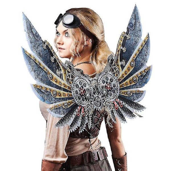 Voksne Dreng Og Pige Børn Halloween Dekoration Karneval Party Steampunk Kostume Blade Vinger Cosplay Maskerade Ansigts Vinger (Barn 2)