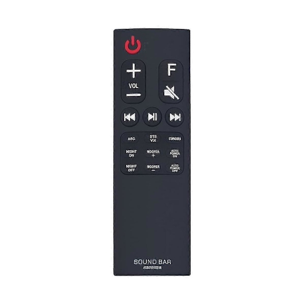 AKB75515316 Fjärrkontroll ersättning, passar LG Sound Bar-system Soundbar SK5 SK5Y Ny
