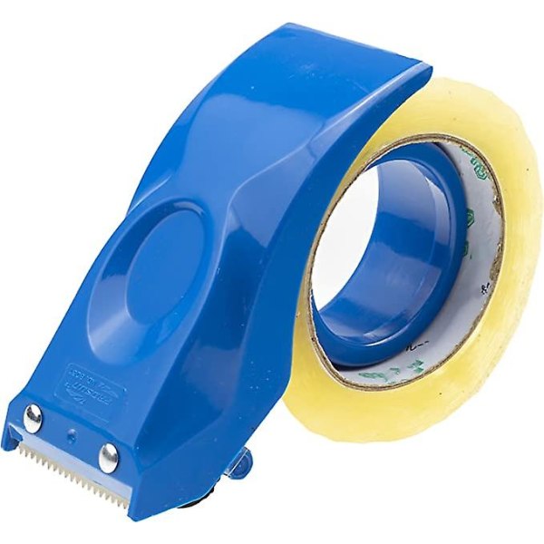 Emballagetape-dispenser - Manuel dispenser Holder emballagetape op til 50 mm i bredden, manuel enkeltsidet emballagetape, blå