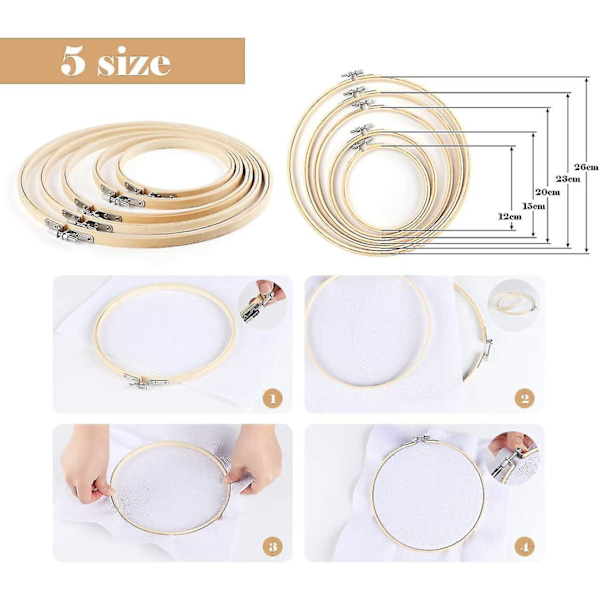 Broderikit, 100 Färger Korsstygn Kit, Med Jutepåsar Bambusramar Broderi Tyg För Korsstygn Broderi Stickning Brasilianska Armband