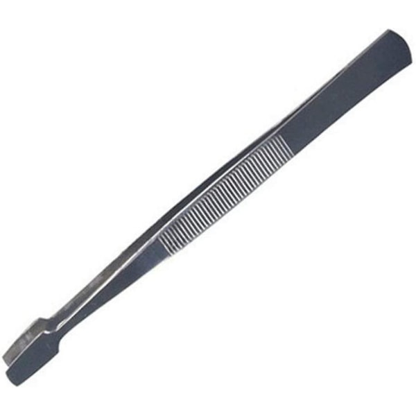 Set med 2 pinsetter i rustfritt stål, flat form, materiale: 2 stk. - Komfortabel og praktisk 12 cm