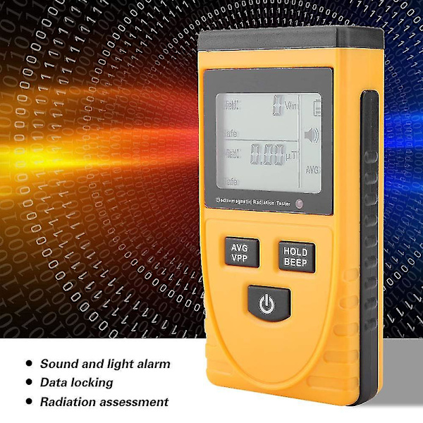 Elektromagnetisk Strålningsmätare Digital Elektromagnetisk Strålningsdetektor Emf-mätare Räknare Dosimeter Testare