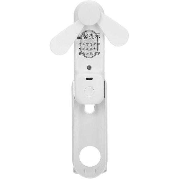 Bärbar dimfläkt, hopfällbar elektrisk personlig fläkt Mini multifunktionell kylfläkt Stående USB uppladdningsbar dimfläkt(02)