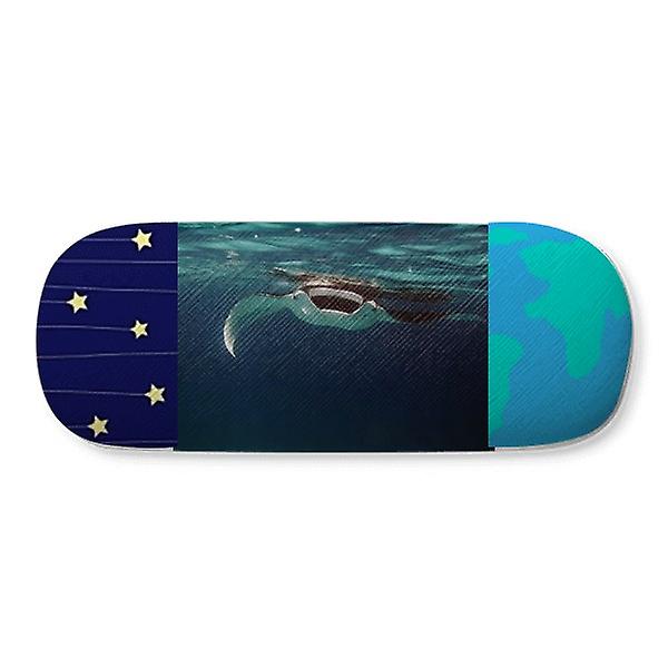 Ocean Ray Skate Science Natur Bild Hårt skal Glasögon Case Stjärnhimmel