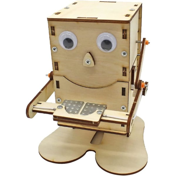 DIY-teknologi Robot 3D Trehjørnesvale Robot Puslespill Leketøy Vitenskapseksperimenter DIY-sett for barn Voksne