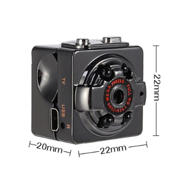 Sq8 Mini Dv-kamera Lite kamera Video High Definition Mini-kamera Night Vision Dv-kamera Bil Sport Ir Night Vision Videokamera Videokamera Videokamera