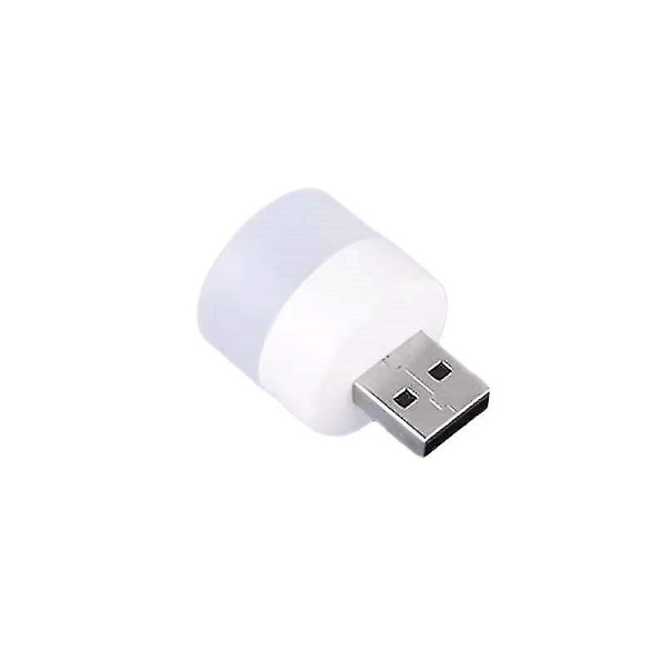 Usb-lampor för bil, mini Usb-lampor LED varm glödlampa plug-in nattlampa bil interiör atmosfärslampa (4 st, varmt ljus färg)