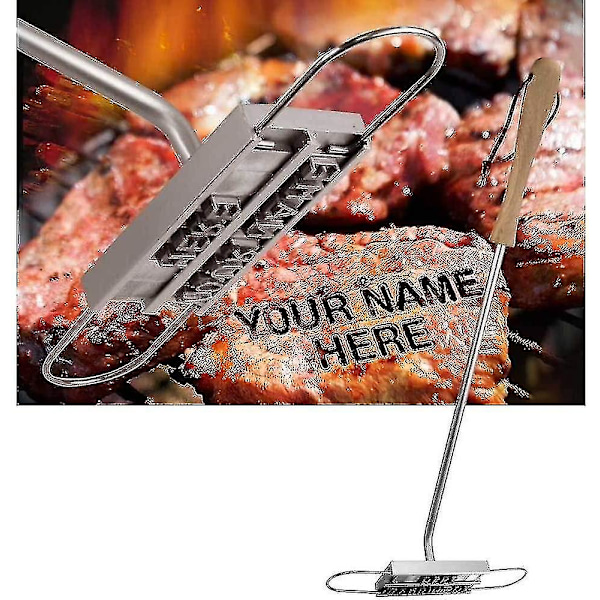 Bbq Branding Iron 55 Letters Diy Barbecue Printed Steak Tool Meat Grill Forks Barbecue