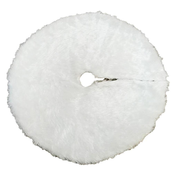 Plush Julgransskjort Dekoration För Glad Jul Fest Faux Päls Julgransskjort (78cm)