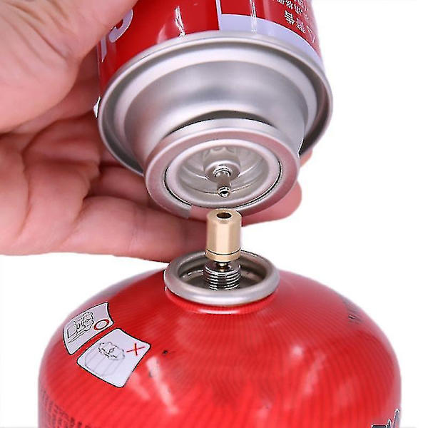 Portabel gaspåfyllningsadapter utomhus campingspis gascylinder brännare tillbehör
