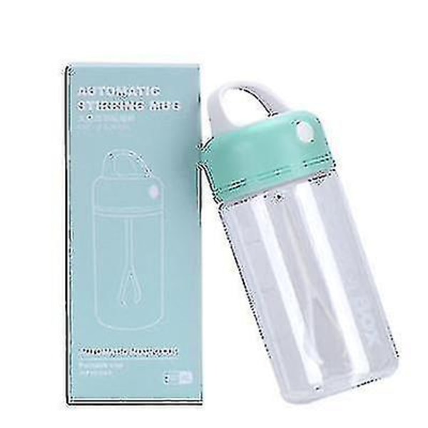 Kannettava Lazy Water Cup, Automaattinen Sekoituskuppi, Jauhejuomien Urheilupullo 380ml (vihreä)