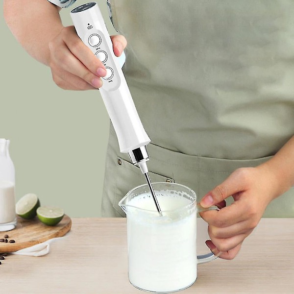 Melkeskummer Håndholdt Elektrisk Skummaker USB Oppladbar Kaffe Skummaker For Kaffe, Latte, Cappuccino, Eggepisker, Varmt Sjokolade Niuniu（Svart）