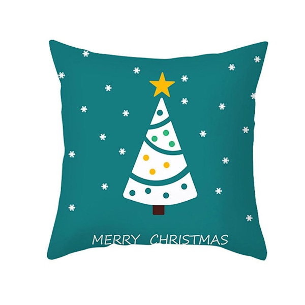 Julgran Santa Rensa Snöflinga Snögubbe Strumpor Present Kuddfodral Juldekoration