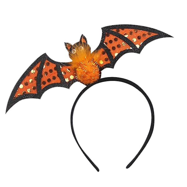 Halloween Hauska Festivaali Party Tanssi Pääpanta Yksivärinen Palvelee Temperamentti Pyöreä Pääpanta (Oranssi)