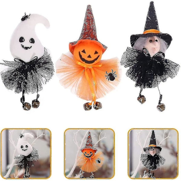 Halloween Hengede Halloween Spøkelsespynt Halloween Spøkelsesplysj Halloween Spøkelsesdukker Spøkelsesdukke (9 stk)