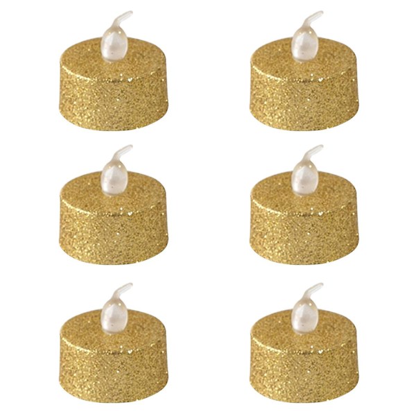 6-pack LED Elektroniska Ljus, Julstämningsljus Dekoration
