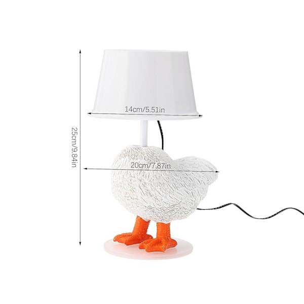 100% Ny, lampa - denna Taxidermi Kycklingägglampa Ranch Gård Landstil Taxidermi Ägglampa (Vit)