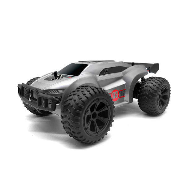 Lapset, 1/22 RC-auto 15 km/h, 2,4 GHz:n kauko-ohjattava maastoajoneuvo pienille lapsille, hopea