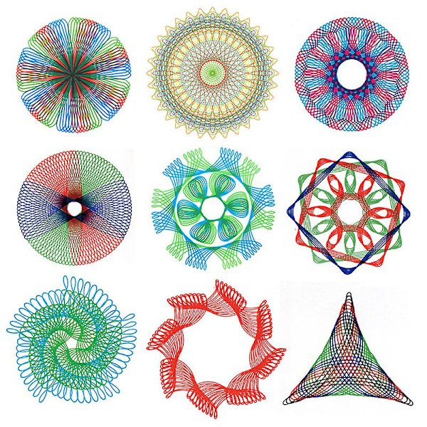 27 osaa Spirograph-piirtotyökalujen sarja, lukitusmekanismilla varustetut hammaspyörät ja pyörät, piirtotarvikkeet, luovat ja opettavaiset mitat lapsille