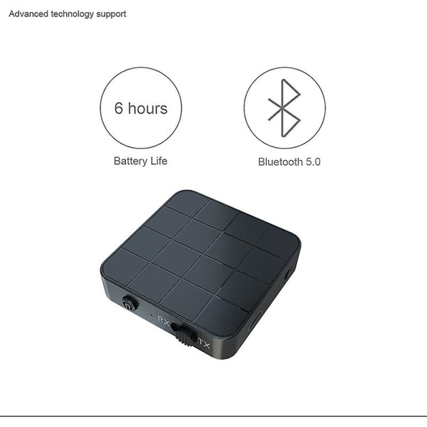 Bluetooth Adapter Bluetooth Transmitter Receiver 5.0 2 In 1 Bluetooth Adapter Mini Portable Rca & 3.5mm Aux-kompatibel Låg Latency Hd-ljud för PC-TV