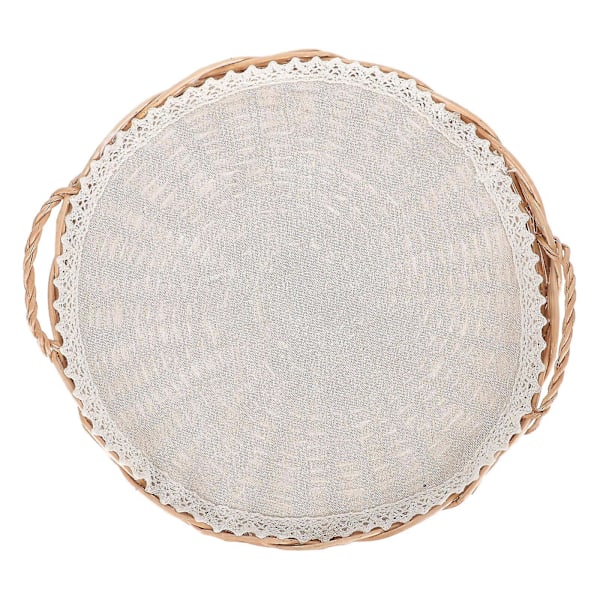 1 Set Wicker Flätad Brödkorg Hushåll Praktisk Bulle Korg Förvaringskorg