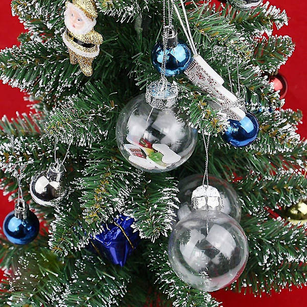 Julgransdekoration Akryl Fyllbar Klar Plastkula 6mm 5st